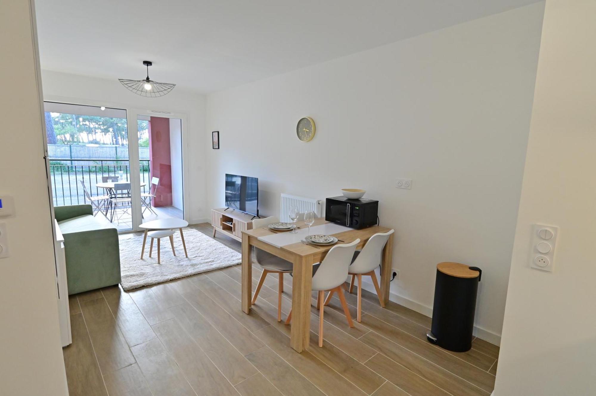 Biscawai Chaleureux Et Cosy Avec Terrasse Apartamento Biscarrosse Exterior foto